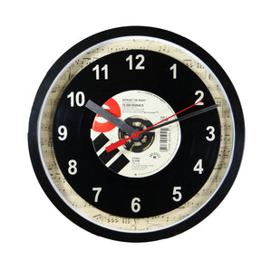 10,000 Maniacs "Because The Night" Record Wall Clock 45rpm Recycled Vinyl