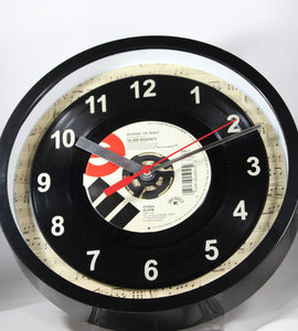 10,000 Maniacs "Because The Night" Record Wall Clock 45rpm Recycled Vinyl