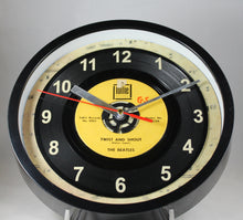 Load image into Gallery viewer, The Beatles "Twist And Shout" Record Clock 45rpm Recycled Vinyl One Of A Kind