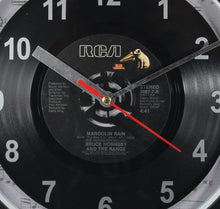 Load image into Gallery viewer, Bruce Hornsby "Mandolin Rain" Record Clock 45rpm Recycled Vinyl