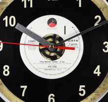 Load image into Gallery viewer, The Cars "You Might Think" Record Clock 45rpm Recycled Vinyl