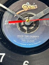 Load image into Gallery viewer, The Clash "Rock The Casbah" Record Clock 45rpm Recycled Vinyl