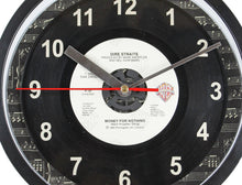 Load image into Gallery viewer, Dire Straits "Money For Nothing" Record Clock 45rpm Recycled Vinyl