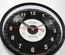 Load image into Gallery viewer, Dire Straits "Money For Nothing" Record Clock 45rpm Recycled Vinyl