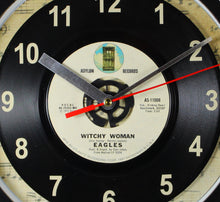 Load image into Gallery viewer, Eagles "Witchy Woman" Record Clock 45rpm Recycled Vinyl