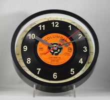 Load image into Gallery viewer, Johnny Cash "A Boy Named Sue" Record Clock 45rpm Recycled Vinyl