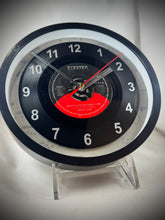 Load image into Gallery viewer, Motley Crue "Smokin' In The Boys Room" Record Wall Clock 45rpm Recycled Vinyl