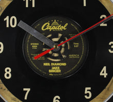 Load image into Gallery viewer, Neil Diamond "America" Record Clock 45rpm Recycled Vinyl