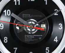 Load image into Gallery viewer, Orchestral Manoeuvres in the Dark "Dreaming" Record Clock 45rpm Recycled Vinyl