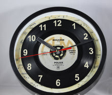 Load image into Gallery viewer, The Police "Roxanne" Record Clock 45rpm Recycled Vinyl