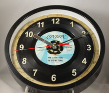 Load image into Gallery viewer, The Rolling Stones "We Love You" Record Clock 45rpm Recycled Vinyl