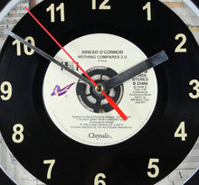 Load image into Gallery viewer, Sinead O'Connor "Nothing Compares 2 U" Record Clock 45rpm Recycled Vinyl