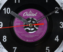 Load image into Gallery viewer, The Steve Miller Band "Abracadabra" Record Clock 45rpm Recycled Vinyl