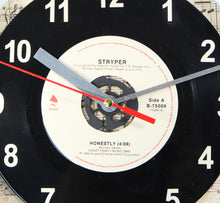 Load image into Gallery viewer, Stryper "Honestly" Record Clock 45rpm Recycled Vinyl