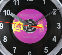 Load image into Gallery viewer, The Temptations "You're My Everything" Record Clock 45rpm Recycled Vinyl