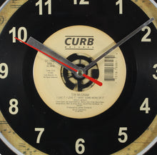 Load image into Gallery viewer, Tim McGraw "I Like It, I Love It, I Want Some More Of It" Record Clock 45rpm Recycled Vinyl