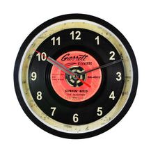 Load image into Gallery viewer, The Trashmen "Surfin' Bird" Record Clock 45rpm Recycled Vinyl