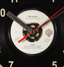 Load image into Gallery viewer, Van Halen "Jump" Record Clock 45rpm Recycled Vinyl