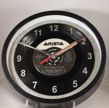 Load image into Gallery viewer, Whitney Houston "I Will Always Love You" Record Clock 45rpm Recycled Vinyl