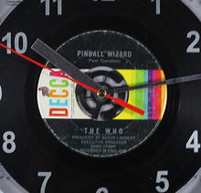 Load image into Gallery viewer, The Who "Pinball Wizard" Record Clock 45rpm Recycled Vinyl