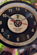 Load and play video in Gallery viewer, Eagles "Witchy Woman" Record Clock 45rpm Recycled Vinyl