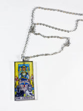 Load image into Gallery viewer, The Chariot Tarot Card Pendant Necklace - Large
