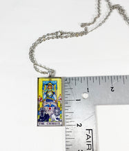 Load image into Gallery viewer, The Chariot Tarot Card Pendant Necklace - Large