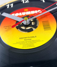 Load image into Gallery viewer, Destiny's Child "Survivor"  Record Clock 45rpm Recycled Vinyl