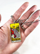Load image into Gallery viewer, The Empress Tarot Card Pendant Necklace- Large