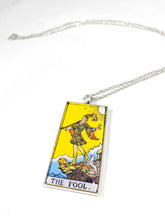 Load image into Gallery viewer, The Fool Tarot Card Pendant Necklace - Large