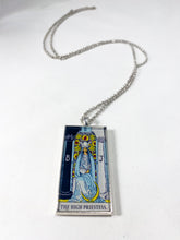 Load image into Gallery viewer, The High Priestess Tarot Card Pendant Necklace - Large