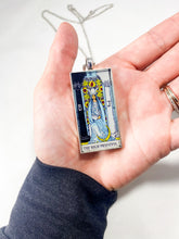 Load image into Gallery viewer, The High Priestess Tarot Card Pendant Necklace - Large