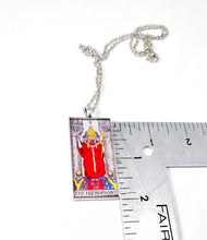 Load image into Gallery viewer, The Hierophant Tarot Card Pendant Necklace - Large