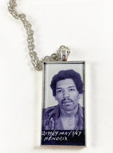 Load image into Gallery viewer, JIMI HENDRIX Mugshot Pendant Necklace