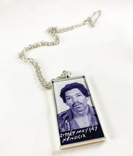 Load image into Gallery viewer, JIMI HENDRIX Mugshot Pendant Necklace