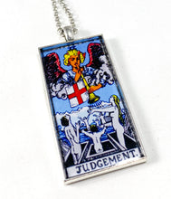 Load image into Gallery viewer, Judgement Tarot Card Pendant Necklace - Large