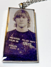 Load image into Gallery viewer, KURT COBAIN Mugshot Pendant Necklace