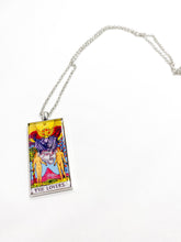 Load image into Gallery viewer, The Lovers Tarot Card Pendant Necklace - Large
