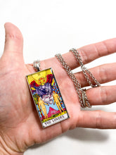 Load image into Gallery viewer, The Lovers Tarot Card Pendant Necklace - Large