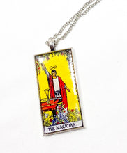 Load image into Gallery viewer, The Magician Tarot Card Pendant Necklace - Large