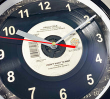 Load image into Gallery viewer, Paula Cole "I Don't Want To Wait" Record Clock 45rpm Recycled Vinyl