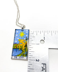 The Star Tarot Card Pendant Necklace - Large