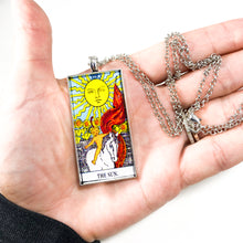 Load image into Gallery viewer, The Sun Tarot Card Pendant Necklace - Large