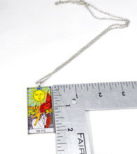 Load image into Gallery viewer, The Sun Tarot Card Pendant Necklace - Large