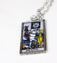 Load image into Gallery viewer, Death Tarot Card Pendant Necklace - Large

