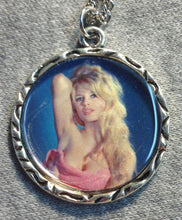 Load image into Gallery viewer, Brigitte Bardot Pink Towel Charm Necklace
