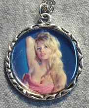 Load image into Gallery viewer, Brigitte Bardot Pink Towel Charm Necklace