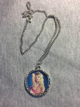 Load image into Gallery viewer, Brigitte Bardot Pink Towel Charm Necklace
