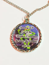 Load image into Gallery viewer, Kermit Rainbow Connection Muppets Circle Charm Necklace
