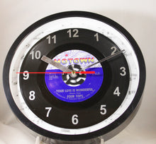 Load image into Gallery viewer, Four Tops &quot;Your Love Is Wonderful&quot; Record Clock 45rpm Recycled Vinyl
